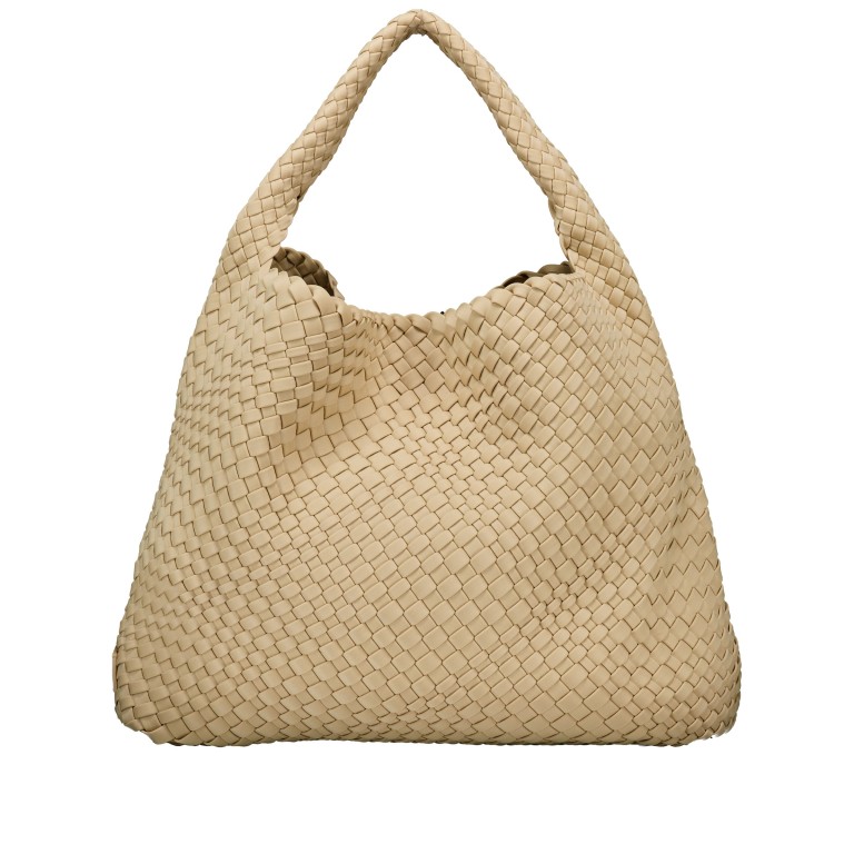 Beuteltasche Ellen mit herausnehmbarem Etui Beige, Farbe: beige, Marke: blingberlin, Abmessungen in cm: 37x33x13, Bild 4 von 9