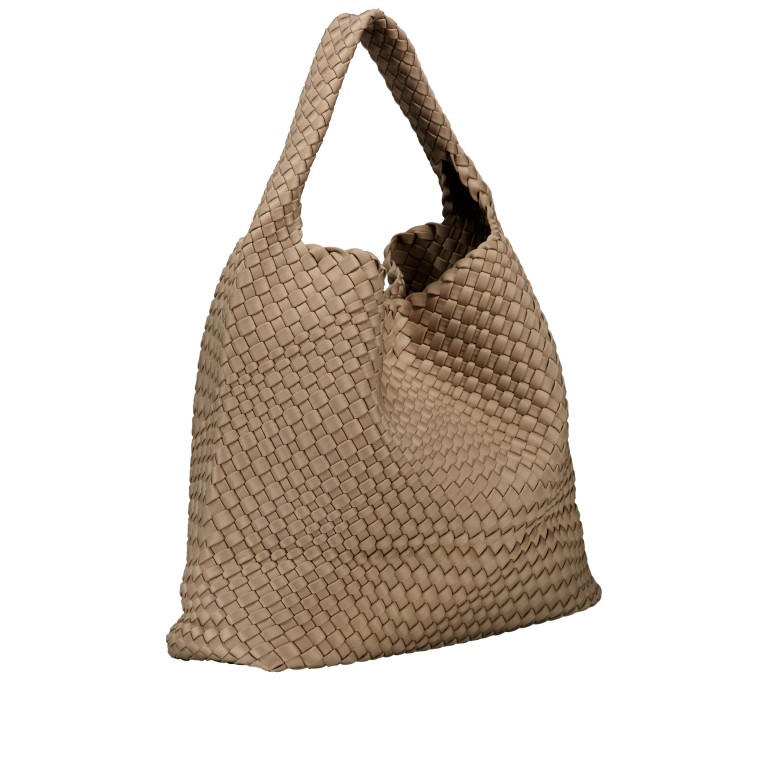 Beuteltasche Ellen mit herausnehmbarem Etui Taupe, Farbe: taupe/khaki, Marke: blingberlin, Abmessungen in cm: 37x33x13, Bild 3 von 9