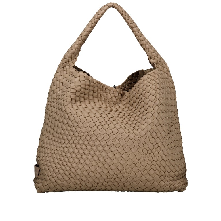 Beuteltasche Ellen mit herausnehmbarem Etui Taupe, Farbe: taupe/khaki, Marke: blingberlin, Abmessungen in cm: 37x33x13, Bild 4 von 9