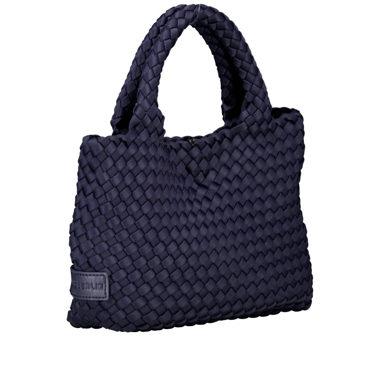 Handtasche Claire mit herausnehmbarem Etui Nachtblau, Farbe: blau/petrol, Marke: blingberlin, Abmessungen in cm: 23x18x8, Bild 5 von 10