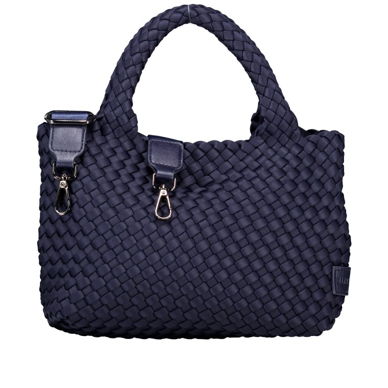 Handtasche Claire mit herausnehmbarem Etui Nachtblau, Farbe: blau/petrol, Marke: blingberlin, Abmessungen in cm: 23x18x8, Bild 2 von 10