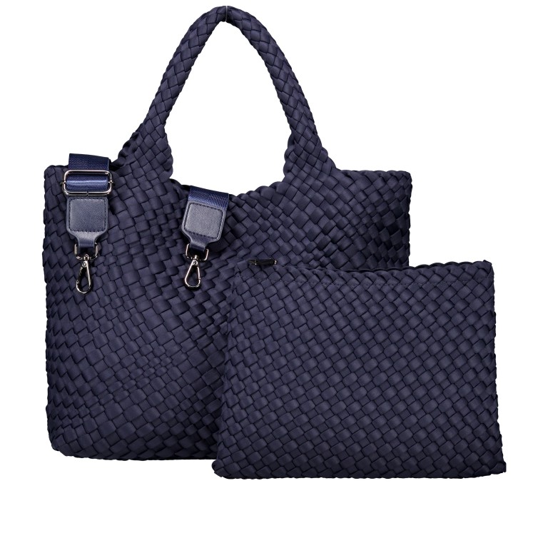 Handtasche Cleo mit herausnehmbarem Etui Nachtblau, Farbe: blau/petrol, Marke: blingberlin, Abmessungen in cm: 30x28.5x15, Bild 1 von 10