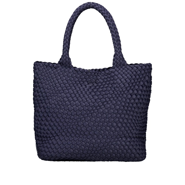 Handtasche Aki mit herausnehmbarem Etui Nachtblau, Farbe: blau/petrol, Marke: blingberlin, Abmessungen in cm: 31x32.5x12.5, Bild 4 von 10