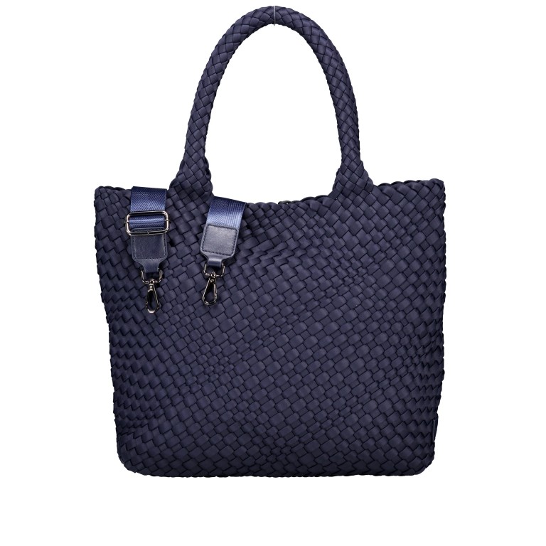 Handtasche Aki mit herausnehmbarem Etui Nachtblau, Farbe: blau/petrol, Marke: blingberlin, Abmessungen in cm: 31x32.5x12.5, Bild 2 von 10