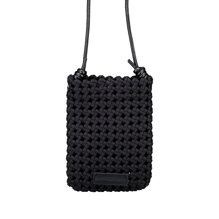 Umhängetasche / Handytasche Linna Schwarz, Farbe: schwarz, Marke: blingberlin, Abmessungen in cm: 15x20.5x2, Bild 4 von 7