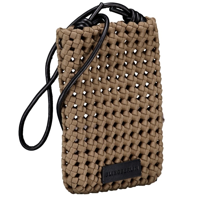 Umhängetasche / Handytasche Linna Bronze, Farbe: taupe/khaki, Marke: blingberlin, Abmessungen in cm: 15x20.5x2, Bild 2 von 7