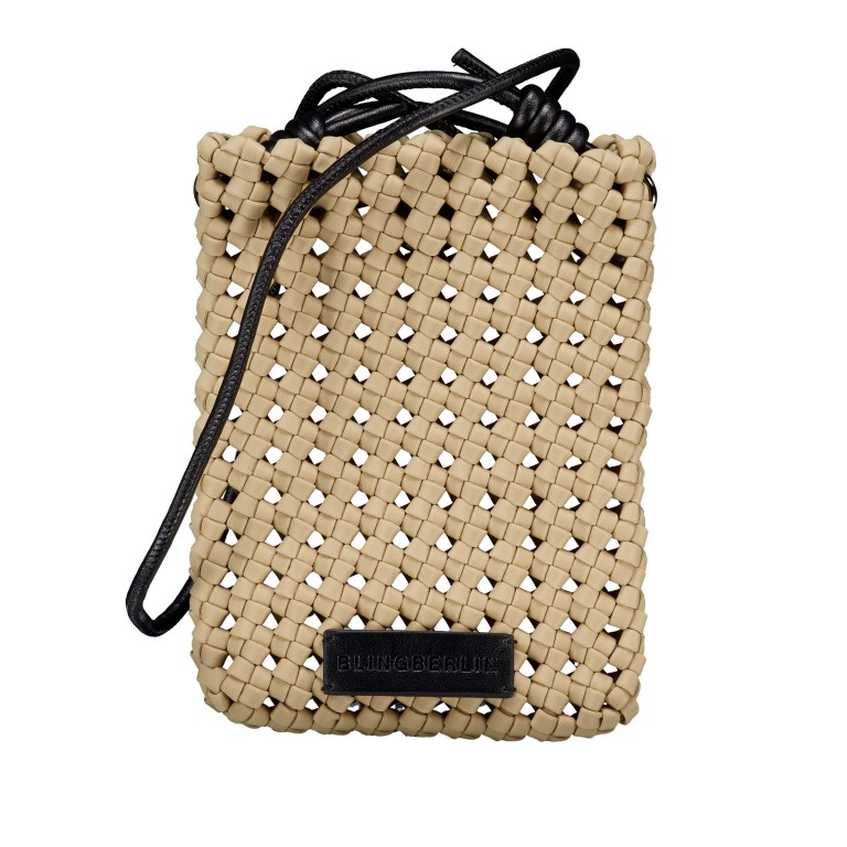 Umhängetasche / Handytasche Linna Sand, Farbe: beige, Marke: blingberlin, Abmessungen in cm: 15x20.5x2, Bild 1 von 7