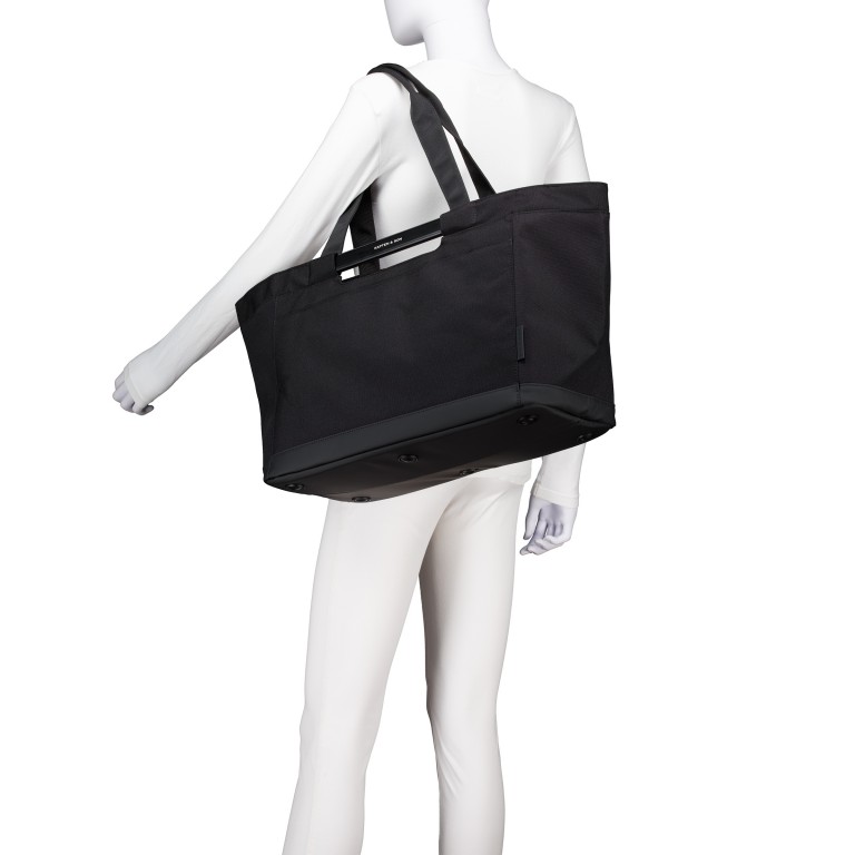 Einkaufstasche Vaasa All Black, Farbe: schwarz, Marke: Kapten & Son, EAN: 4251145264406, Abmessungen in cm: 48x30.5x28, Bild 4 von 7