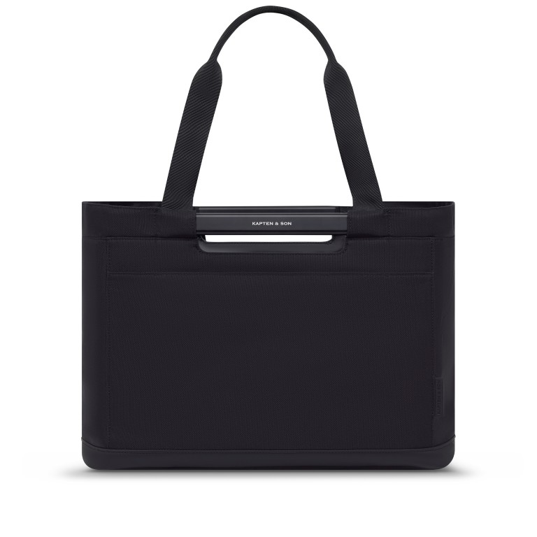 Einkaufstasche Vaasa All Black, Farbe: schwarz, Marke: Kapten & Son, EAN: 4251145264406, Abmessungen in cm: 48x30.5x28, Bild 1 von 7