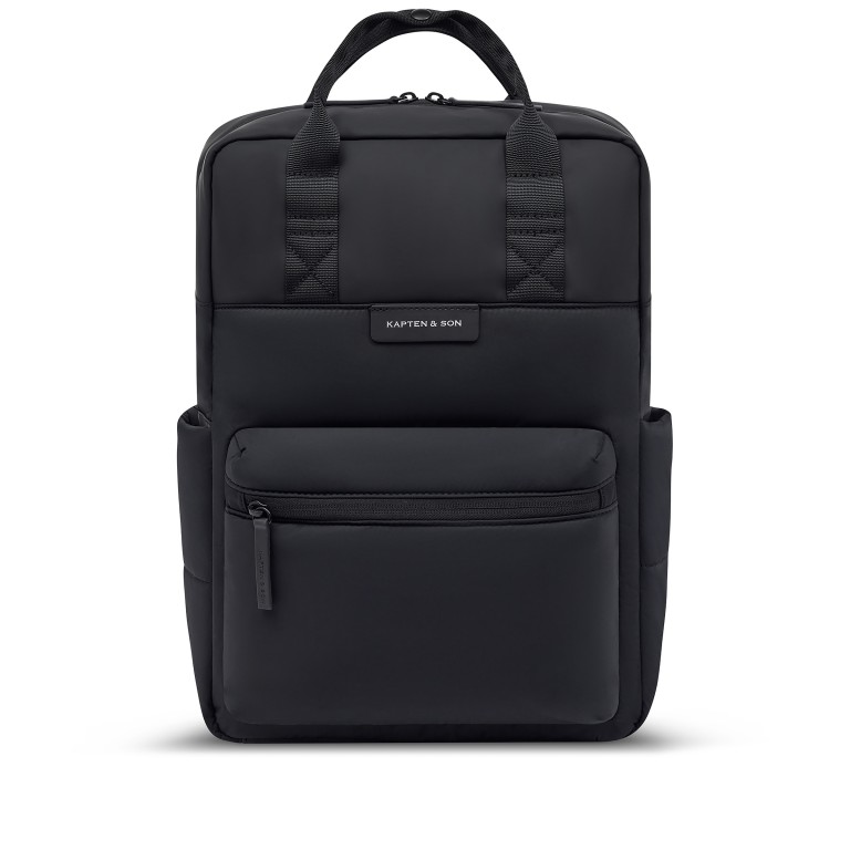Rucksack Bergen Cloud mit Laptopfach 14 Zoll All Black, Farbe: schwarz, Marke: Kapten & Son, EAN: 4251145264222, Abmessungen in cm: 28x39x11.5, Bild 1 von 8