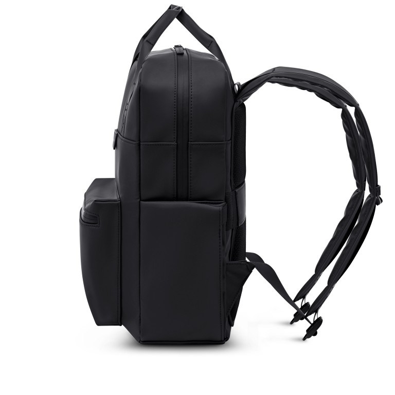 Rucksack Bergen Pro Full PU mit Laptopfach 15.6 Zoll All Black, Farbe: schwarz, Marke: Kapten & Son, EAN: 4251145264680, Abmessungen in cm: 28x39x11.5, Bild 3 von 9