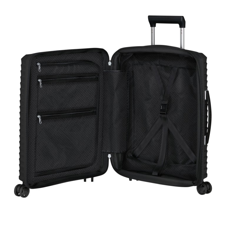 Koffer Upscape Spinner 55 expandable Black, Farbe: schwarz, Marke: Samsonite, Abmessungen in cm: 40x55x20, Bild 8 von 13