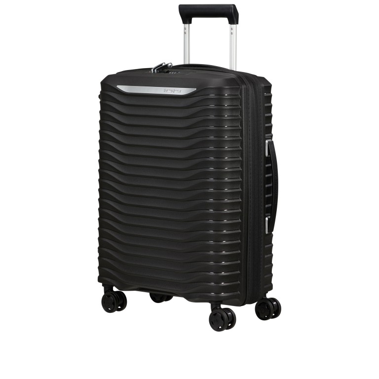 Koffer Upscape Spinner 55 expandable Black, Farbe: schwarz, Marke: Samsonite, Abmessungen in cm: 40x55x20, Bild 2 von 13