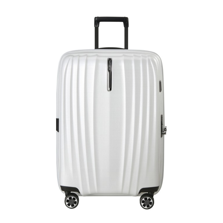 Koffer Nexis Spinner 70 expandable Cotton White, Farbe: weiß, Marke: Samsonite, EAN: 5400520379818, Abmessungen in cm: 48x70x27, Bild 1 von 17