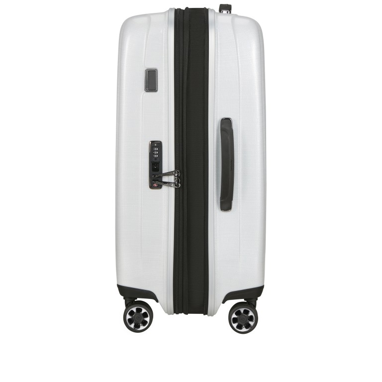 Koffer Nexis Spinner 70 expandable Cotton White, Farbe: weiß, Marke: Samsonite, EAN: 5400520379818, Abmessungen in cm: 48x70x27, Bild 5 von 17