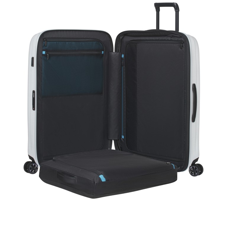 Koffer Nexis Spinner 70 expandable Cotton White, Farbe: weiß, Marke: Samsonite, EAN: 5400520379818, Abmessungen in cm: 48x70x27, Bild 10 von 17