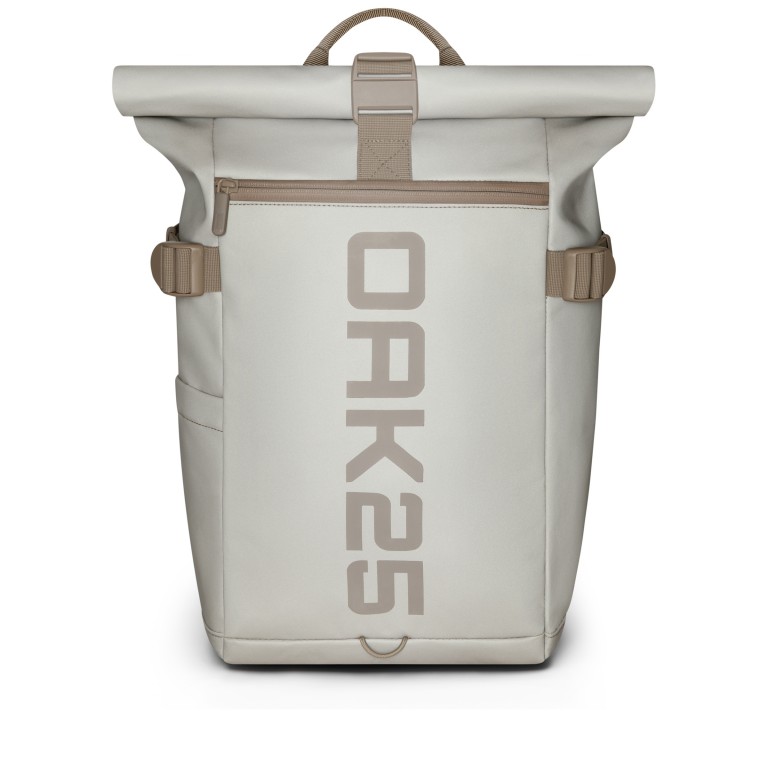 Rucksack Luminite Rolltop Lite mit Laptopfach 16 Zoll Sand Reflective, Farbe: beige, Marke: OAK25, EAN: 4070402002083, Abmessungen in cm: 24.5x44x12.5, Bild 14 von 14