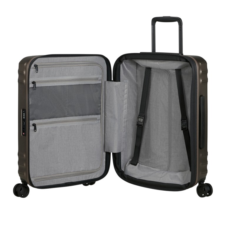 Koffer Lin'Air Spinner 55 expandable Matt Bronze, Farbe: braun, Marke: Samsonite, EAN: 5400520410139, Abmessungen in cm: 40x55x20, Bild 8 von 14