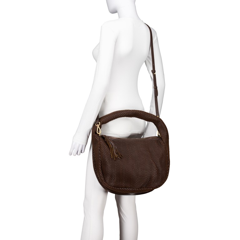 Umhängetasche Fashion-Lights Bellina FL-14087 Chocolate Brown, Farbe: braun, Marke: Harbour 2nd, EAN: 4046478092099, Abmessungen in cm: 36x36x15, Bild 6 von 7
