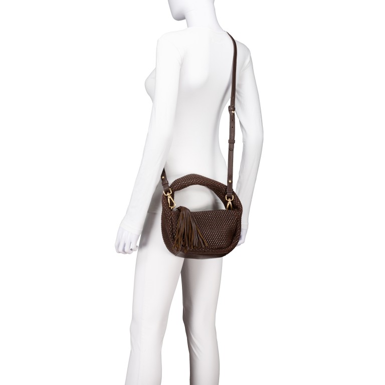 Umhängetasche Fashion-Lights Fiorina FL-14088 Chocolate Brown, Farbe: braun, Marke: Harbour 2nd, EAN: 4046478092136, Abmessungen in cm: 23x25x11, Bild 6 von 7