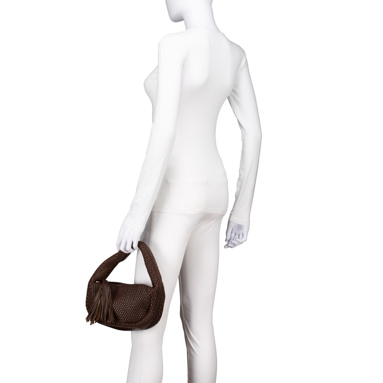 Umhängetasche Fashion-Lights Fiorina FL-14088 Chocolate Brown, Farbe: braun, Marke: Harbour 2nd, EAN: 4046478092136, Abmessungen in cm: 23x25x11, Bild 4 von 7