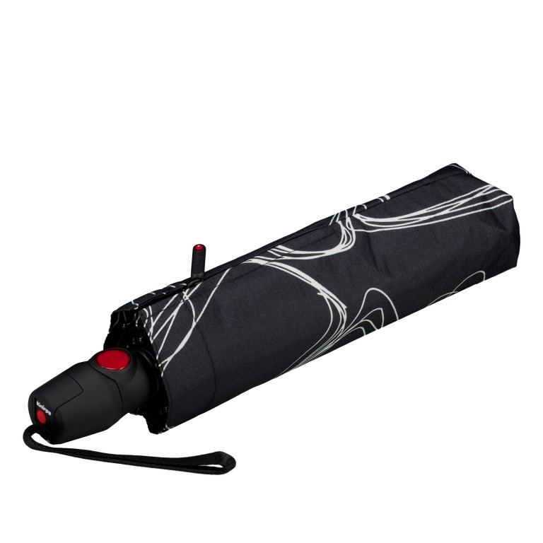 Schirm Knirps T.200 Pure Black, Farbe: schwarz, Marke: Knirps, EAN: 9003034410556, Bild 1 von 2