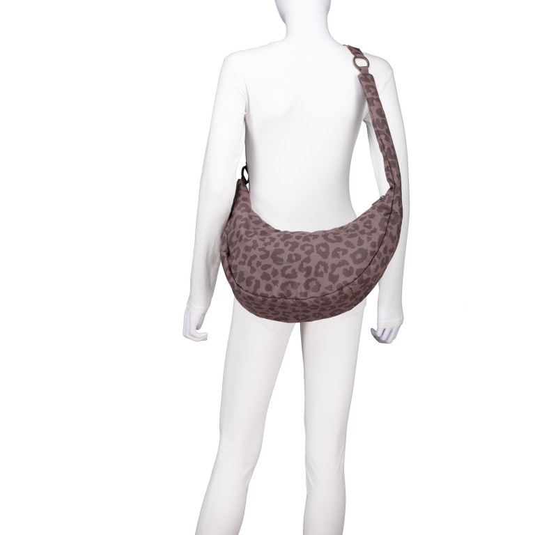 Beuteltasche Halfmoon Bag Lou Large mit Gurtverlängerung Brown Leo, Farbe: braun, Marke: Johnny Urban, EAN: 4070402003448, Abmessungen in cm: 43x21x14, Bild 8 von 12