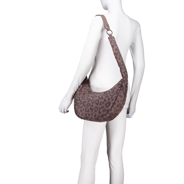 Beuteltasche Halfmoon Bag Lou Large mit Gurtverlängerung Brown Leo, Farbe: braun, Marke: Johnny Urban, EAN: 4070402003448, Abmessungen in cm: 43x21x14, Bild 7 von 12