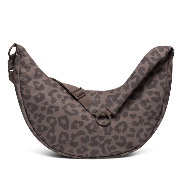 Beuteltasche Halfmoon Bag Lou Large mit Gurtverlängerung Brown Leo, Farbe: braun, Marke: Johnny Urban, EAN: 4070402003448, Abmessungen in cm: 43x21x14, Bild 1 von 12