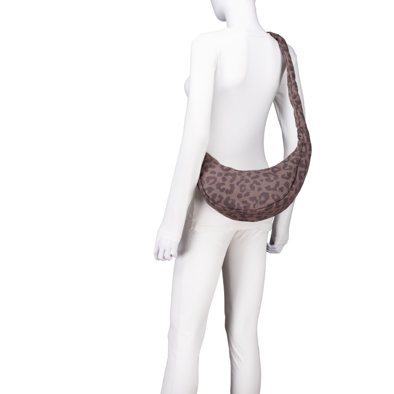 Beuteltasche Halfmoon Bag Lou Medium mit Gurtverlängerung Brown Leo, Farbe: braun, Marke: Johnny Urban, EAN: 4070402003462, Abmessungen in cm: 35x15x10, Bild 6 von 10