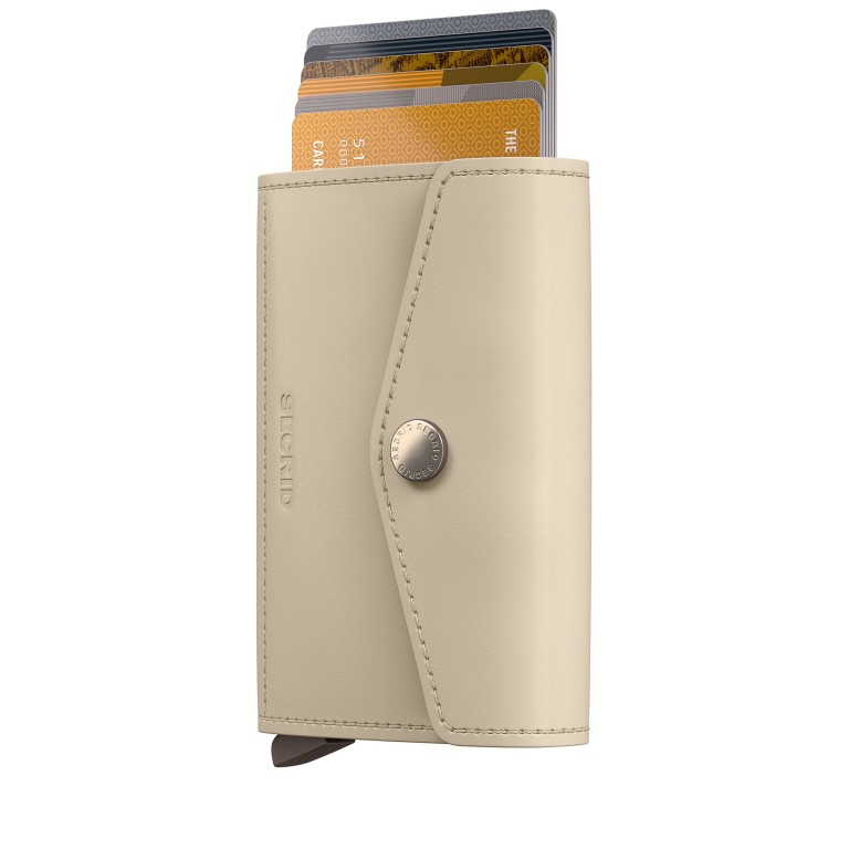 Geldbörse Envelope Original mit RFID-Schutz Latte, Farbe: beige, Marke: Secrid, EAN: 8721077501710, Abmessungen in cm: 10.2x7.2x0.25, Bild 5 von 5