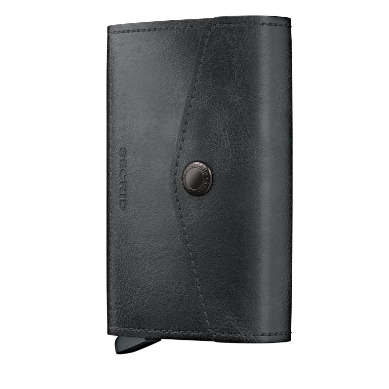 Geldbörse Envelope Vintage mit RFID-Schutz Black, Farbe: schwarz, Marke: Secrid, EAN: 8721077501741, Abmessungen in cm: 10.2x7.2x0.25, Bild 1 von 5