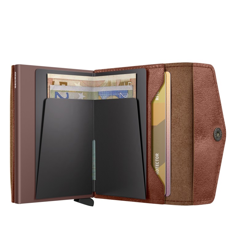Geldbörse Envelope Vintage mit RFID-Schutz Cognac, Farbe: cognac, Marke: Secrid, EAN: 8721077501758, Abmessungen in cm: 10.2x7.2x0.25, Bild 3 von 5