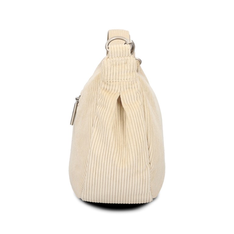 Beuteltasche Mademoiselle Halfmoon Bag M70 Cord Creme, Farbe: beige, Marke: Zwei, EAN: 4250257942264, Abmessungen in cm: 34x18x11, Bild 3 von 6