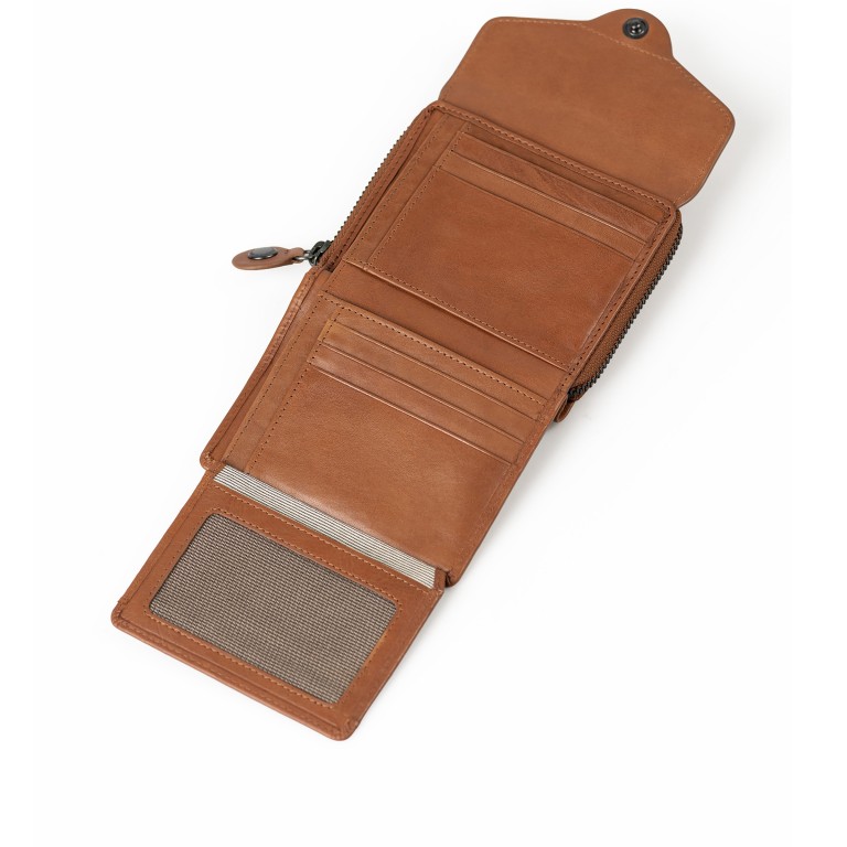 Geldbörse Grandma's Luxury Club Lesley mit RFID-Schutz Caramel, Farbe: cognac, Marke: Aunts & Uncles, EAN: 4255717202650, Abmessungen in cm: 12x10x3, Bild 5 von 6