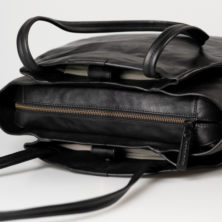 Shopper Grandma's Luxury Club Mrs. Pavlova Black, Farbe: schwarz, Marke: Aunts & Uncles, EAN: 4255717211607, Abmessungen in cm: 38x29x12, Bild 6 von 8