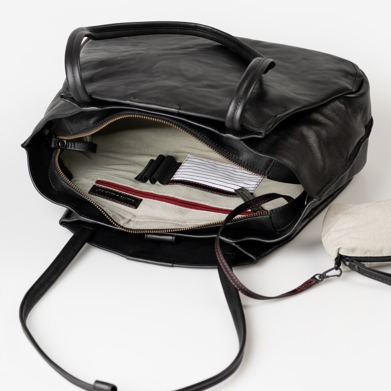 Shopper Grandma's Luxury Club Mrs. Pavlova Black, Farbe: schwarz, Marke: Aunts & Uncles, EAN: 4255717211607, Abmessungen in cm: 38x29x12, Bild 7 von 8