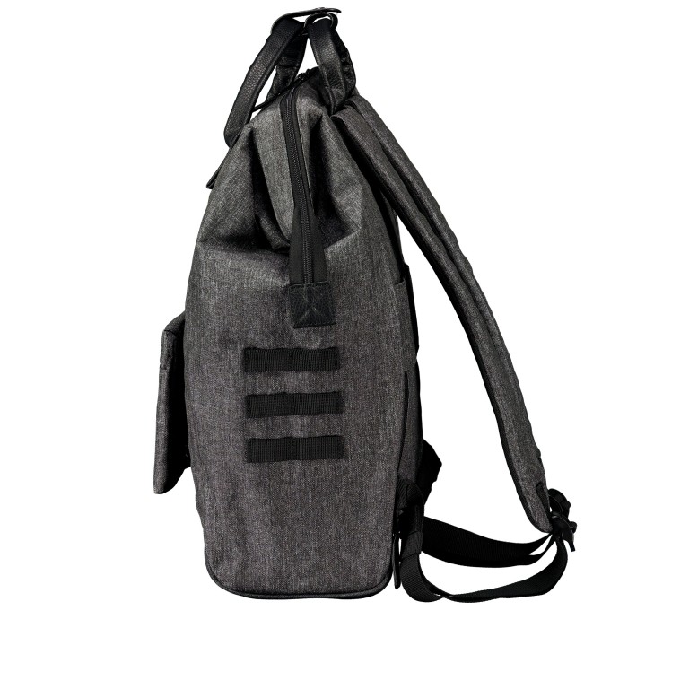 Rucksack Adventurer Large Luxembourg mit zwei auswechselbaren Vortaschen Anthra, Farbe: anthrazit, Marke: Cabaia, EAN: 3701328304548, Abmessungen in cm: 29x49x17, Bild 5 von 8