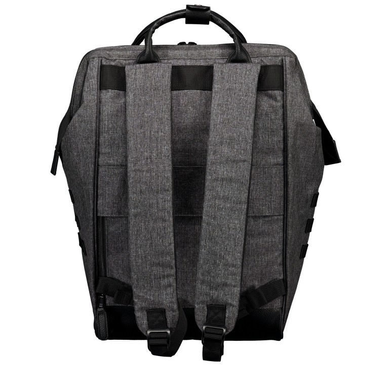 Rucksack Adventurer Large Luxembourg mit zwei auswechselbaren Vortaschen Anthra, Farbe: anthrazit, Marke: Cabaia, EAN: 3701328304548, Abmessungen in cm: 29x49x17, Bild 6 von 8
