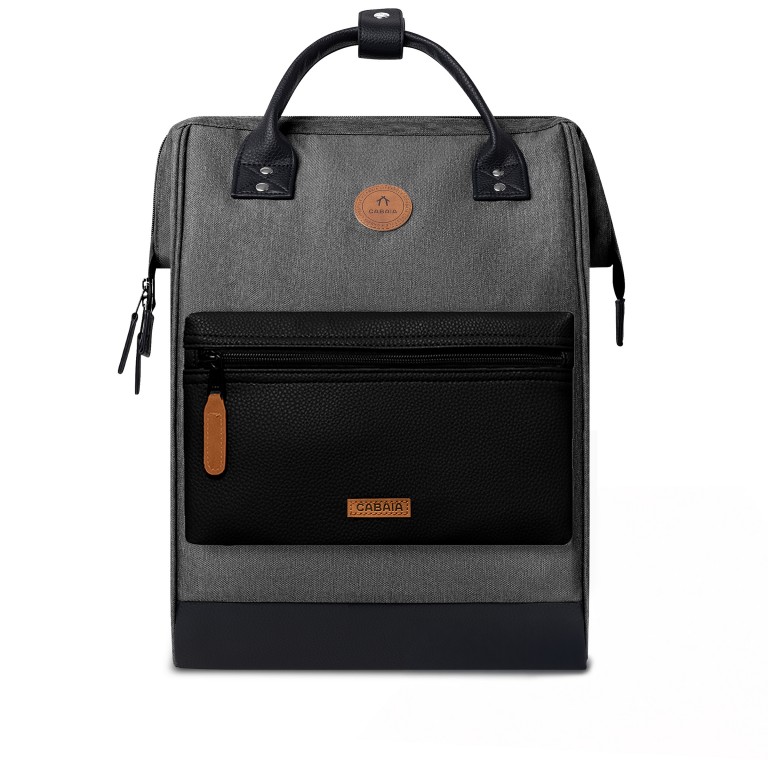 Rucksack Adventurer Large Luxembourg mit zwei auswechselbaren Vortaschen Anthra, Farbe: anthrazit, Marke: Cabaia, EAN: 3701328304548, Abmessungen in cm: 29x49x17, Bild 2 von 8