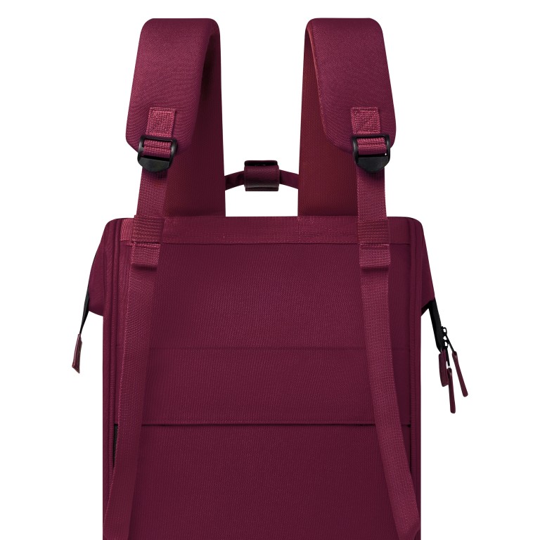 Rucksack Adventurer Large Nice mit zwei auswechselbaren Vortaschen Weinrot, Farbe: rot/weinrot, Marke: Cabaia, EAN: 3701328355052, Abmessungen in cm: 29x46x17, Bild 9 von 10