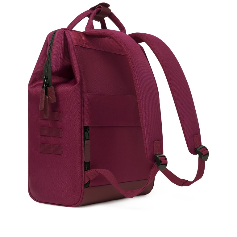 Rucksack Adventurer Large Nice mit zwei auswechselbaren Vortaschen Weinrot, Farbe: rot/weinrot, Marke: Cabaia, EAN: 3701328355052, Abmessungen in cm: 29x46x17, Bild 6 von 10