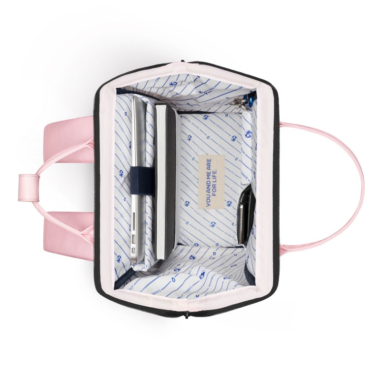 Rucksack Adventurer Medium Ouidah mit zwei auswechselbaren Vortaschen Rosa, Farbe: rosa/pink, Marke: Cabaia, EAN: 3667022007782, Abmessungen in cm: 27x41x16, Bild 8 von 10