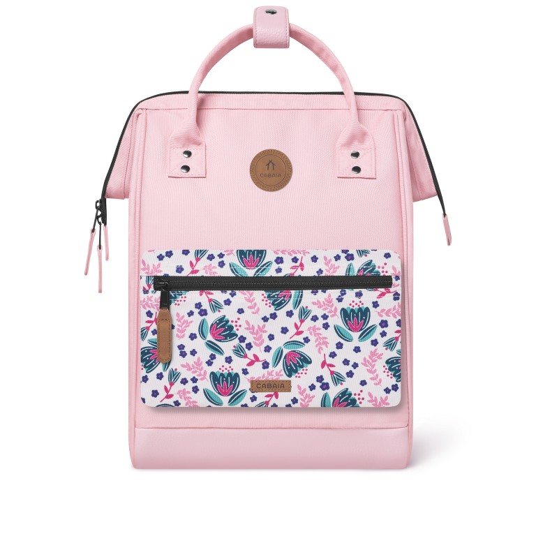 Rucksack Adventurer Medium Ouidah mit zwei auswechselbaren Vortaschen Rosa, Farbe: rosa/pink, Marke: Cabaia, EAN: 3667022007782, Abmessungen in cm: 27x41x16, Bild 2 von 10
