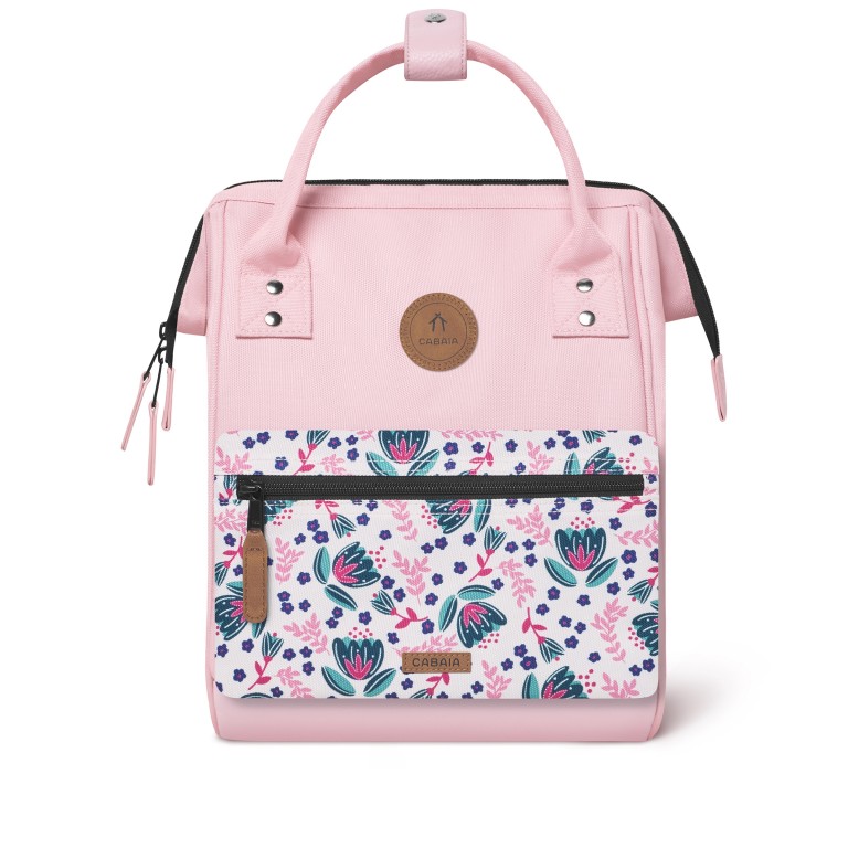 Rucksack Adventurer Small Ouidah mit zwei auswechselbaren Vortaschen Rosa, Farbe: rosa/pink, Marke: Cabaia, EAN: 3667022007843, Abmessungen in cm: 23x32x13, Bild 2 von 10