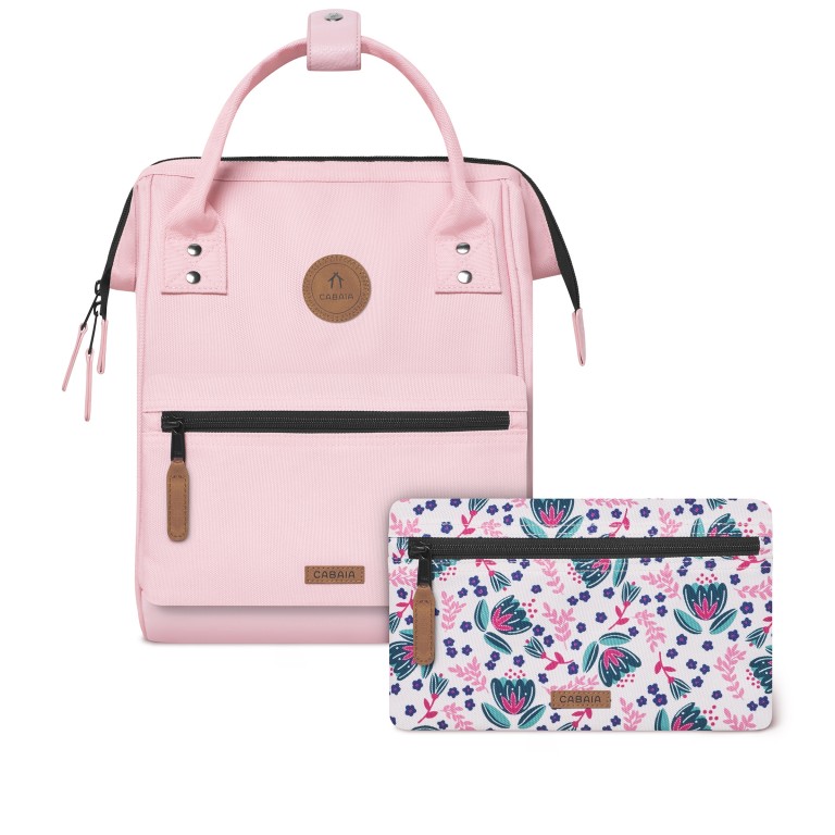 Rucksack Adventurer Small Ouidah mit zwei auswechselbaren Vortaschen Rosa, Farbe: rosa/pink, Marke: Cabaia, EAN: 3667022007843, Abmessungen in cm: 23x32x13, Bild 1 von 10