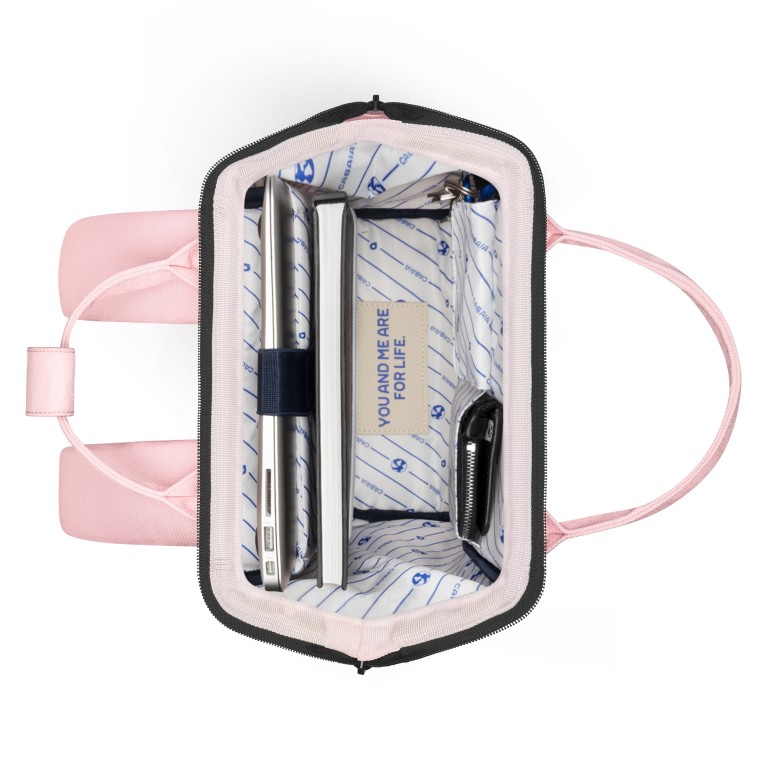 Rucksack Adventurer Small Ouidah mit zwei auswechselbaren Vortaschen Rosa, Farbe: rosa/pink, Marke: Cabaia, EAN: 3667022007843, Abmessungen in cm: 23x32x13, Bild 8 von 10