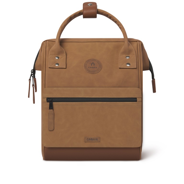 Rucksack Adventurer Small Moscow mit zwei auswechselbaren Vortaschen Camel, Farbe: cognac, Marke: Cabaia, EAN: 3701328351320, Abmessungen in cm: 23x32x13, Bild 3 von 9