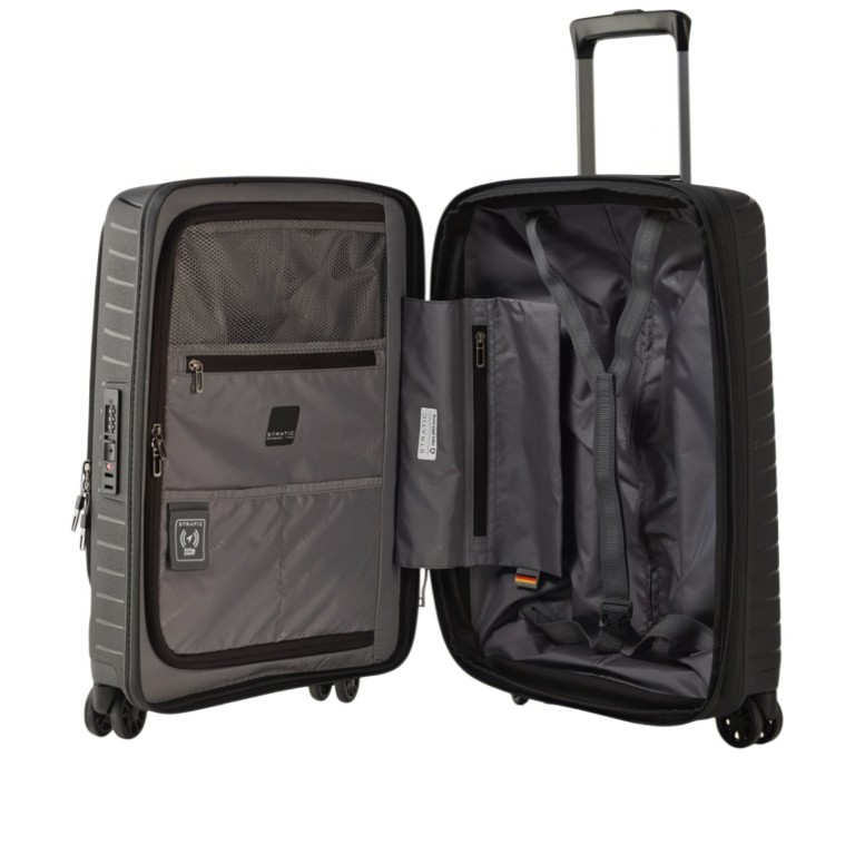 Koffer Novium Multi Load expandable Größe S Black, Farbe: schwarz, Marke: Stratic, EAN: 4001807908816, Abmessungen in cm: 40x55x23, Bild 5 von 7