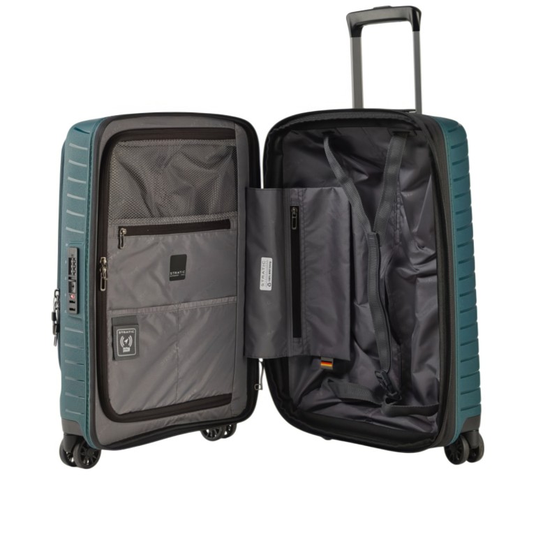 Koffer Novium Multi Load expandable Größe S Petrol, Farbe: blau/petrol, Marke: Stratic, EAN: 4001807908953, Abmessungen in cm: 40x55x23, Bild 5 von 7